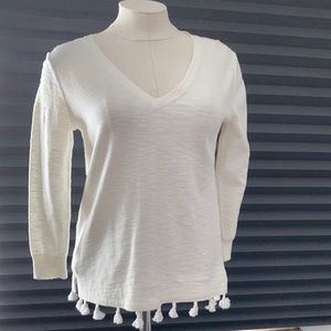 J. Crew white sweater, top. Size XXS